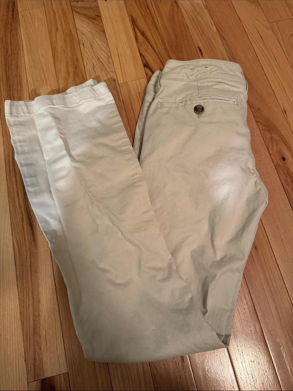 American Eagle Outfitters Women's Boot Cut Pants in Light Beige